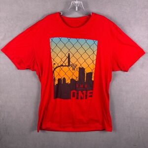 EA‎ Sports NBA Live 18 Dev Team T-Shirt XL Red Short Sleeve Graphic